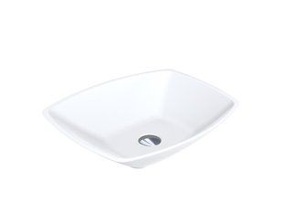 Умивальник Miraggio Lex S матовий з литого мармуру 550x410x145 00102002, Белый матовый