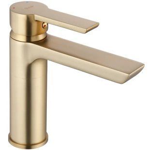 Смеситель для умывальника Rea Argus brushed gold низкий REA-B6410, Золотой