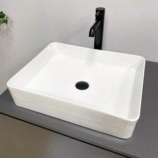 Умывальник VBI Triest M white накладний VBI-012713, Білий