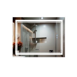 Зеркало Qtap Cardinal 1000х800 с LED-подсветкой Touch, с антизапотеванием, с диммером температуры цвета (3000-6500K) QT0478C10080