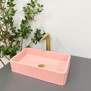 Умивальник (раковина) VBI FLORENTIA PINK MATT накладний, Рожевий
