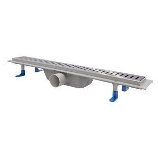 Трап линейный Qtap Dry FA304-600 с нержавеющей решеткой 600х73