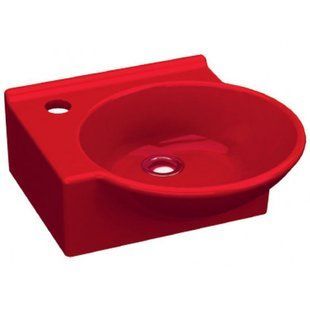 Умивальник Idevit Myra Mini 33x36 0201-0367-08 лівий, Червоний