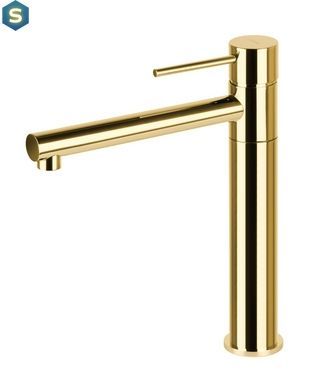 Змішувач для кухні Corsan Lugo gold золота з рухомим носиком CMB7521GL, Золотий