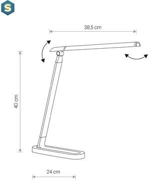 Настільна лампа Nowodvorski 8357 Chic LED 1x8W 4000K 400Lm IP20 Bl