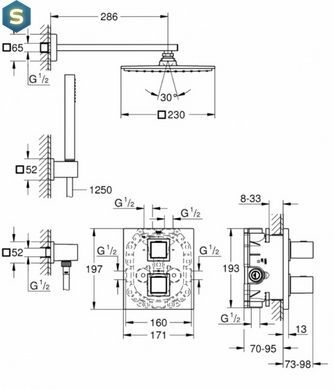 Душова система Grohe Grohtherm Cube 34506000