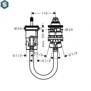 Скрытая часть Hansgrohe Metropol 13159180