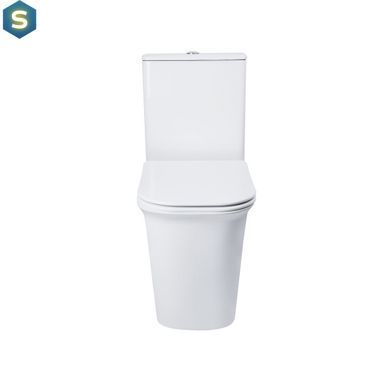 Унитаз-компакт Qtap Nando безободковый с сиденьем Soft-close QT12221222AW
