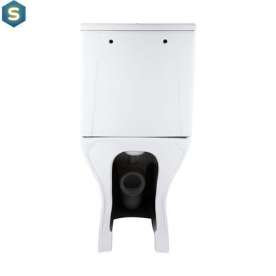 Унітаз підлоговий Qtap Aries Rimless безобідковий з сидінням Soft-close White QT03228302W, Білий