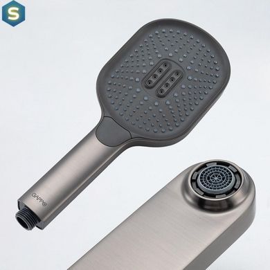 Змішувач для ванни, збройована сталь Gappo G3210-9, Графитовый хром