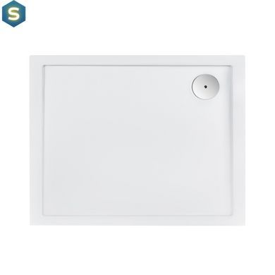 Душовий піддон Qtap Tern 301812C 100x80x12 см + сифон, Білий