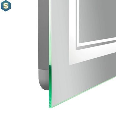 Дзеркало Qtap Cardinal 1000х800 з LED-підсвічуванням Touch, з антизапотіванням, з димером температури кольору (3000-6500K) QT0478C10080