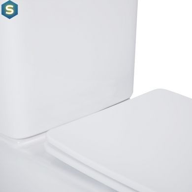 Унитаз-компакт Qtap Nando безободковый с сиденьем Soft-close QT12221222AW