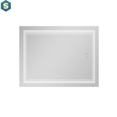 Дзеркало Qtap Cardinal 1000х800 з LED-підсвічуванням Touch, з антизапотіванням, з димером температури кольору (3000-6500K) QT0478C10080