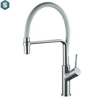 Смеситель для кухни Globus Lux Denver Flex GDF-32-00-03, Белый