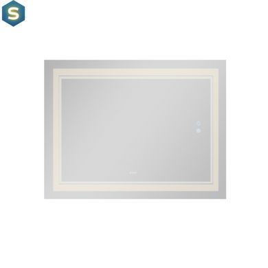 Дзеркало Qtap Cardinal 1000х800 з LED-підсвічуванням Touch, з антизапотіванням, з димером температури кольору (3000-6500K) QT0478C10080