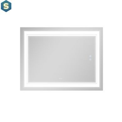Дзеркало Qtap Cardinal 1000х800 з LED-підсвічуванням Touch, з антизапотіванням, з димером температури кольору (3000-6500K) QT0478C10080
