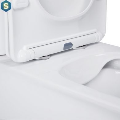 Унитаз-компакт Qtap Nando безободковый с сиденьем Soft-close QT12221222AW