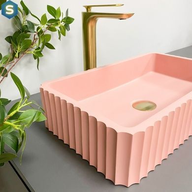 Умивальник (раковина) VBI FLORENTIA PINK MATT накладний, Рожевий