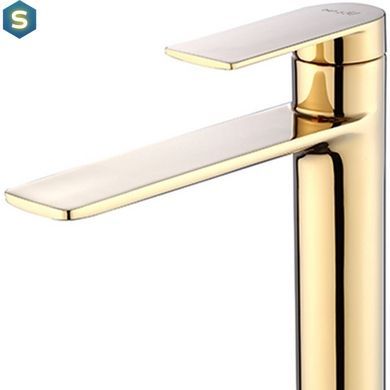 Змішувач для умивальника Rea Storm високий gold REA-B9983, Золотий