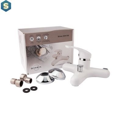 Змішувач для ванни Brinex 36W 006, Білий