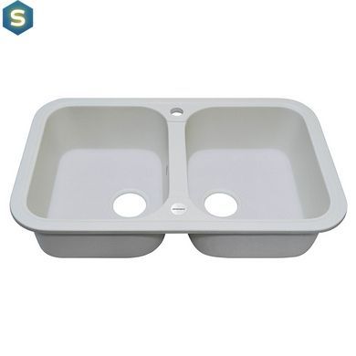 Кухонная мойка Adamant Twins 765x470x190 белый 297223, Белый