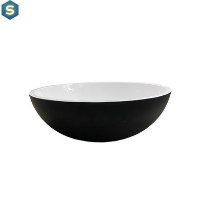 Умывальник Adamant Kreis &Oslash;42 см black/white glossy 100003873, Черный/золото