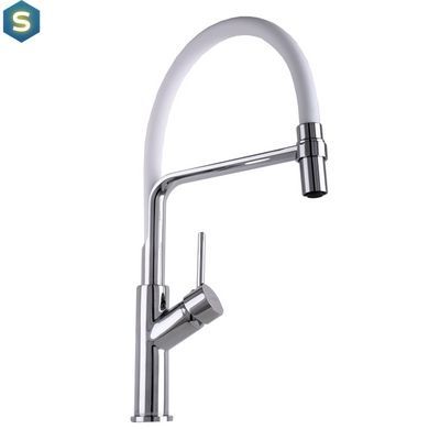 Смеситель для кухни Globus Lux Denver Flex GDF-32-00-03, Белый