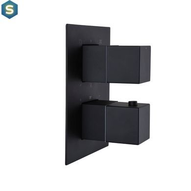 Душова система прихованого монтажу Topaz Odiss To 08117-L03-BLTermostat Smart box, Черный матовый