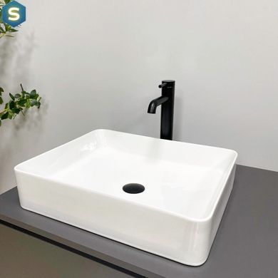 Умывальник VBI Triest M white накладний VBI-012713, Білий