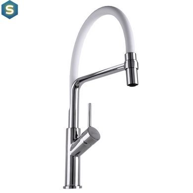 Смеситель для кухни Globus Lux Denver Flex GDF-32-00-03, Белый