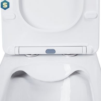 Унитаз-компакт Qtap Nando безободковый с сиденьем Soft-close QT12221222AW