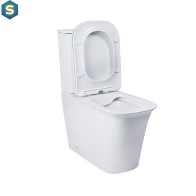 Унитаз-компакт Qtap Nando безободковый с сиденьем Soft-close QT12221222AW
