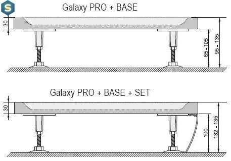 Ніжки універсальні для піддонів Ravak Galaxy Pro Base XB2J000000N