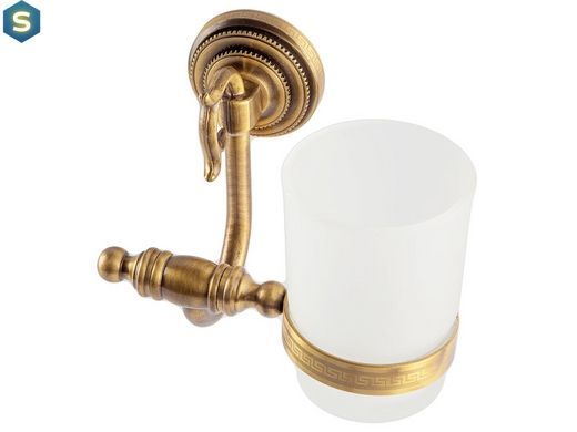 Склянка для зубних щіток Kugu Versace Antique 206A, Бронза