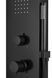 Душевая панель Corsan Festo black S046MBL, Черный матовый