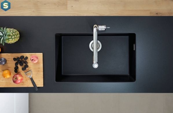 Кухонная мойка Hansgrohe S510-U660 под столешницу 710x450 Graphiteblack 43432170
