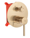 Душова система прихованого монтажу Rea Lungo + Box з виливом brushed gold REA-P6609, Золотий