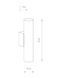 Бра Nowodvorski 8073 Eye wall GU10 2x10W IP20 Wh