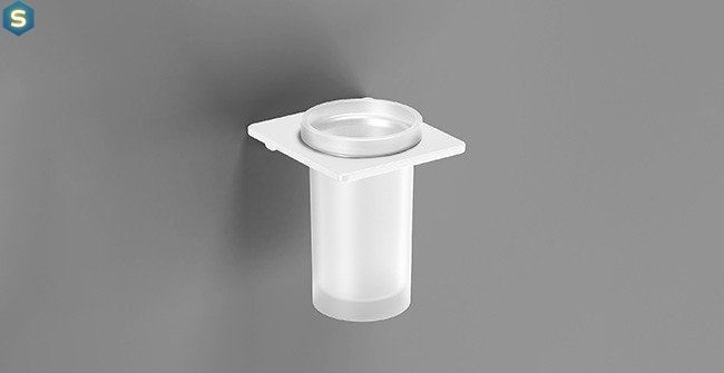 Склянка для зубних щіток Sonia S-Cube/S2 White 172481, Білий
