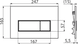 Клавіша змиву AlcaPlast M570, Білий
