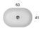 Умывальник Globo T-Edge 60x51 B6O60.BI, Белый