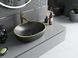 Умивальник Mexen Viki black gold Edge накладний MEX-21054875, Золотий