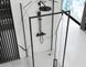 Душевая кабина Rea Rapid Swing 90x80 black пристенная REA-KPL-009952, Черный матовый, Универсальная, прозрачный, черный матовый