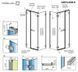 Душевая кабина Radaway Arta KDS II 90Rх90 386521-03-01L + 386101-03-01 + 386111-03-01