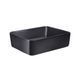 Умивальник Qtap Tern накладний прямокутний 475х370х140 мм Black matt + донний клапан PU03, Черный матовый