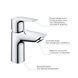 Змішувач для раковини Grohe QuickFix StartEdge S-Size 23900001, Хром