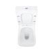 Унітаз підлоговий Qtap Aries Rimless безобідковий з сидінням Soft-close White QT03228302W, Білий