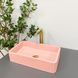 Умивальник (раковина) VBI FLORENTIA PINK MATT накладний, Рожевий