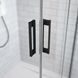 Душевая кабина Radaway Idea Black PDD 100Lx90Rx200 стекло прозрачное черный профиль 387139-01-01 + 387157-54-01